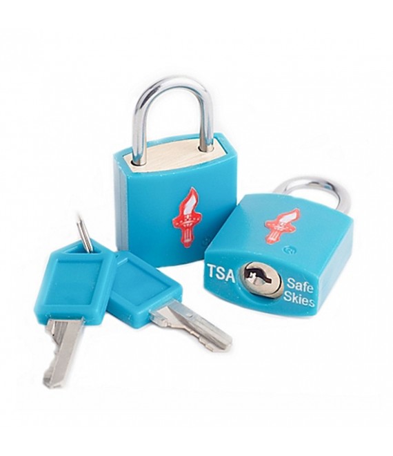 Safe Skies Padlock Set Caribbean Blue
