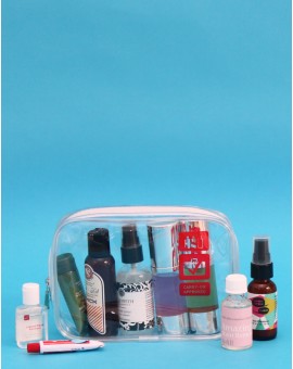 F1 Clear Carry-on Quart Bag Pink