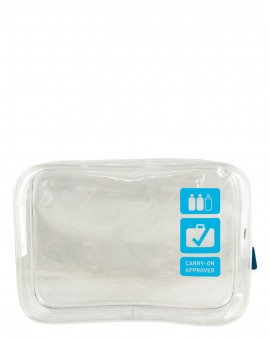 F1 Clear Carry-on Quart Bag Blue