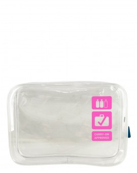 F1 Clear Carry-on Quart Bag Pink