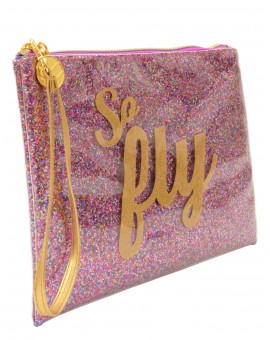 F1 Glitter Pouch Multicolor 