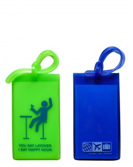 F1 Rubber Tag Set - Blue and Green