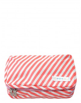 F1 Spacepak Toiletry Stripes Coral