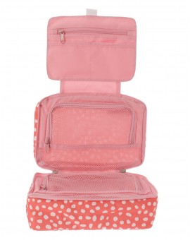 F1 Spacepak Toiletry Happy Dots Coral