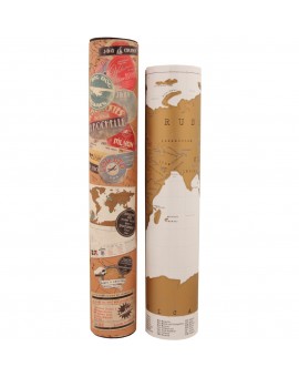 SCRATCH-OFF MINI WALL MAP