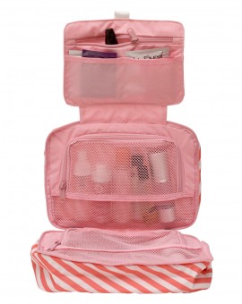 F1 Spacepak Toiletry Stripes Coral