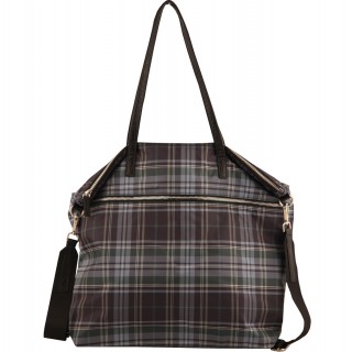CAMERON PLAID TOTE BAG
