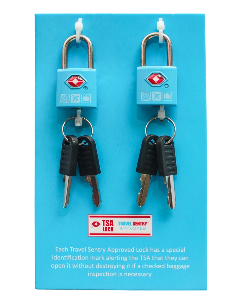 Air Supplies TSA Key Set Lock Blue