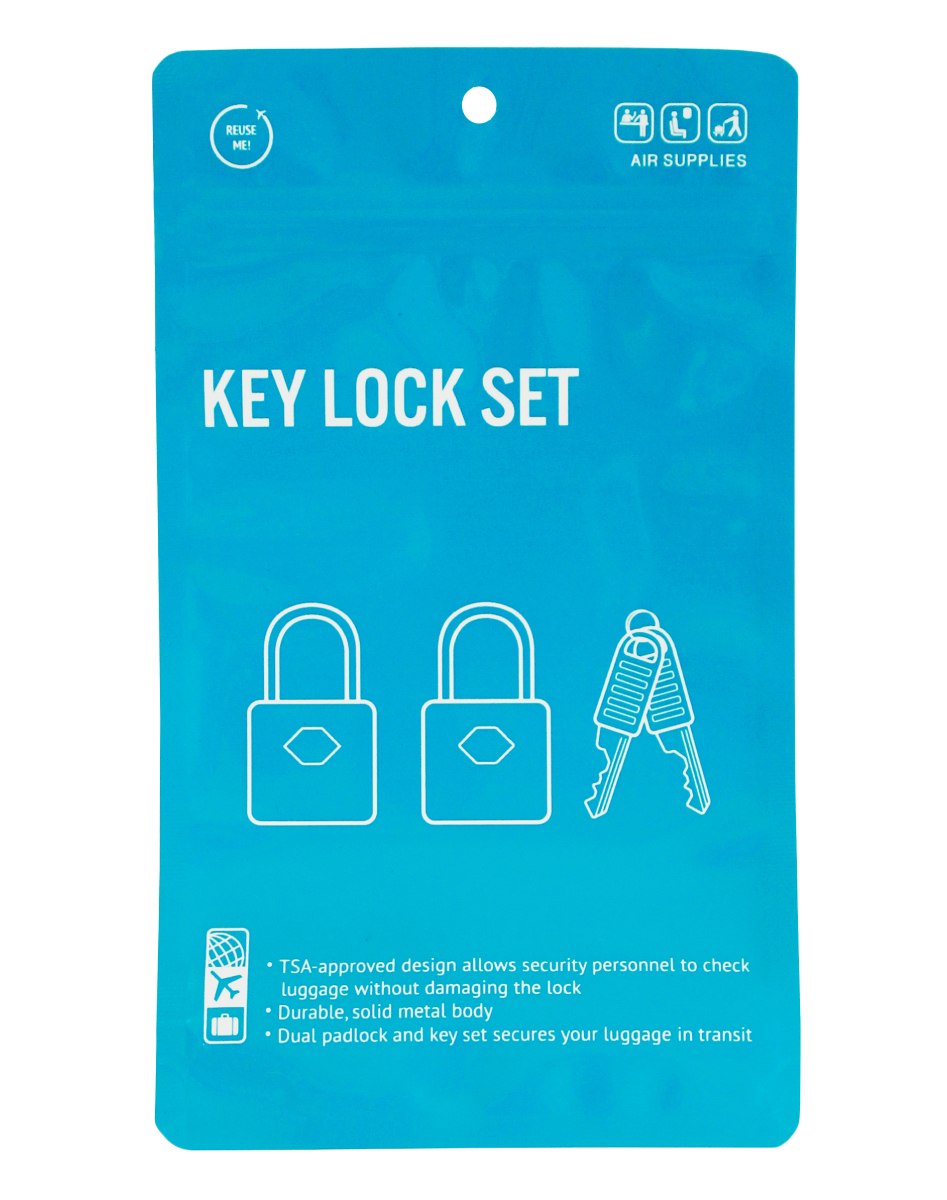 Air Supplies TSA Key Set Lock Blue