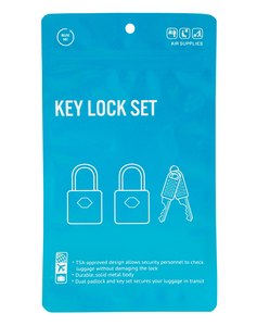 Air Supplies TSA Key Set Lock Blue